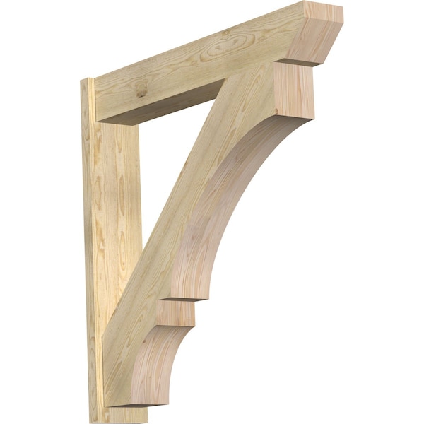 Ekena Millwork Balboa Slat Rough Sawn Outlooker, Douglas Fir, 8"W x 46"D x 46"H OUT08X46X46BOA06RDF - main